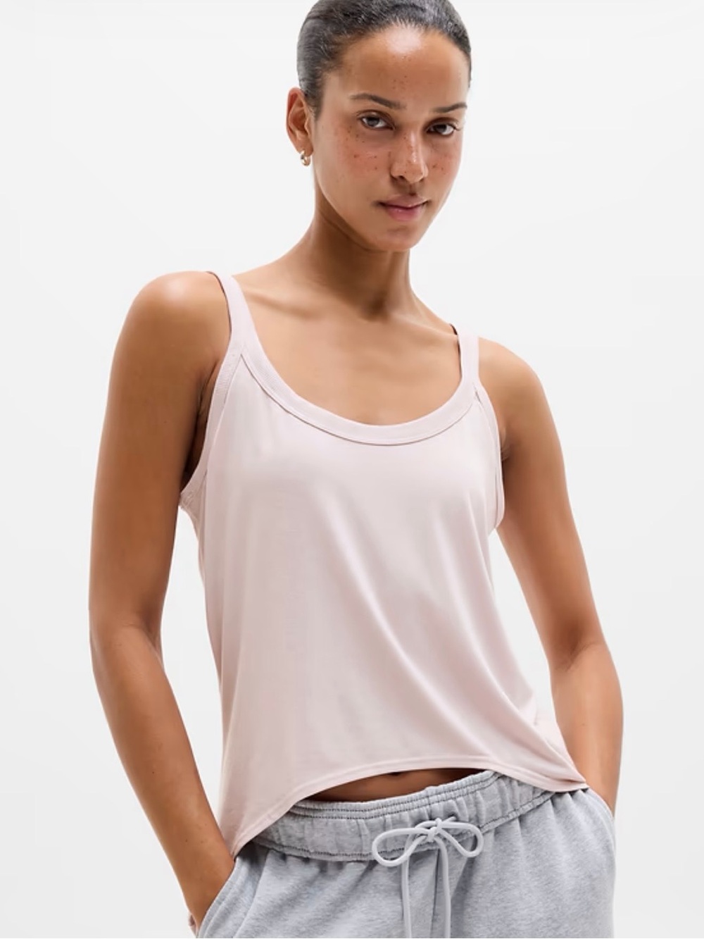 Athleta Move with Ease Scoop Tank in Halo - NWOT